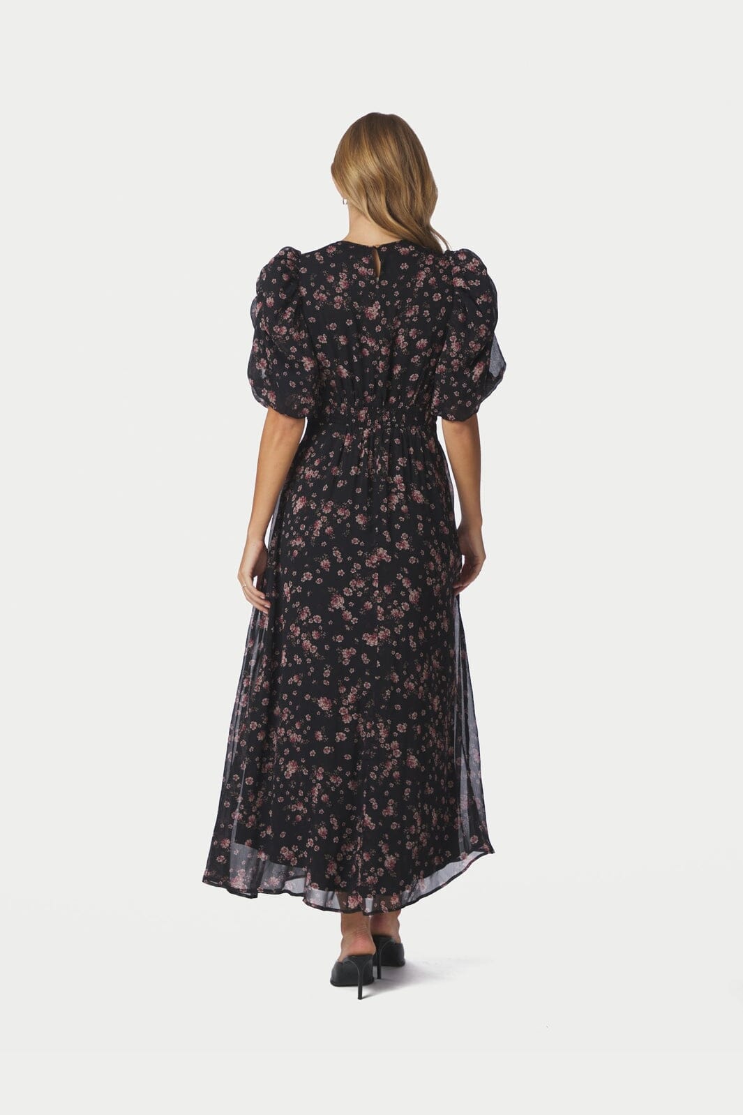 Neo Noir - Kikka Mini Flower Dress 170468 - 100 - Black