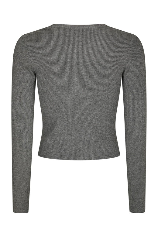 Neo Noir - Kirrera Knit Blouse 166614 - 107 - Dark Grey Melange