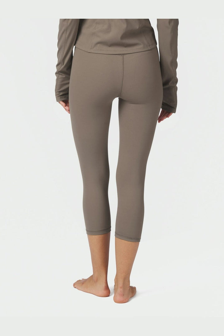 Neo Noir - Lea Wrap Capri Pants 170726 - 492 - Mushroom