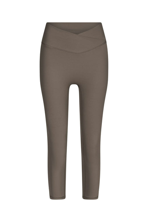 Neo Noir - Lea Wrap Capri Pants 170726 - 492 - Mushroom