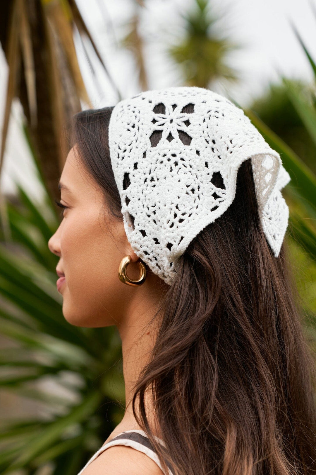 Neo Noir - Lizzie Crochet Scarf 167857 - 121 - Off White Tørklæder 
