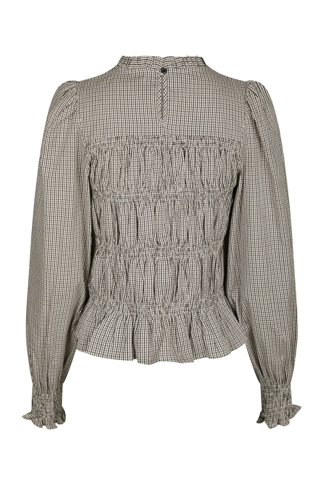 Neo Noir - Marcia Check Blouse 166893 - 306 - Dusty Brown