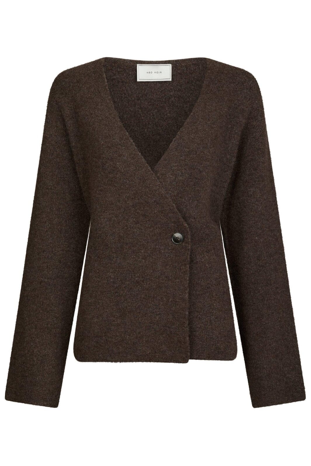 Neo Noir - Marie Louise Knit Cardigan 162031 - 205 - Brown Melange