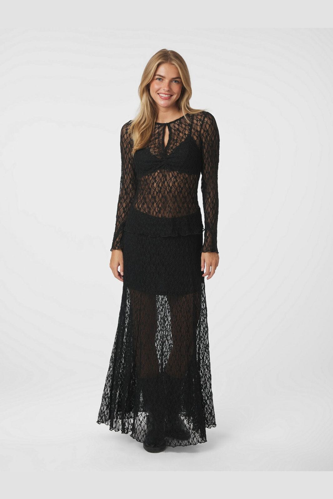 Neo Noir - Mariya Lace Skirt 165926 - 100 - Black
