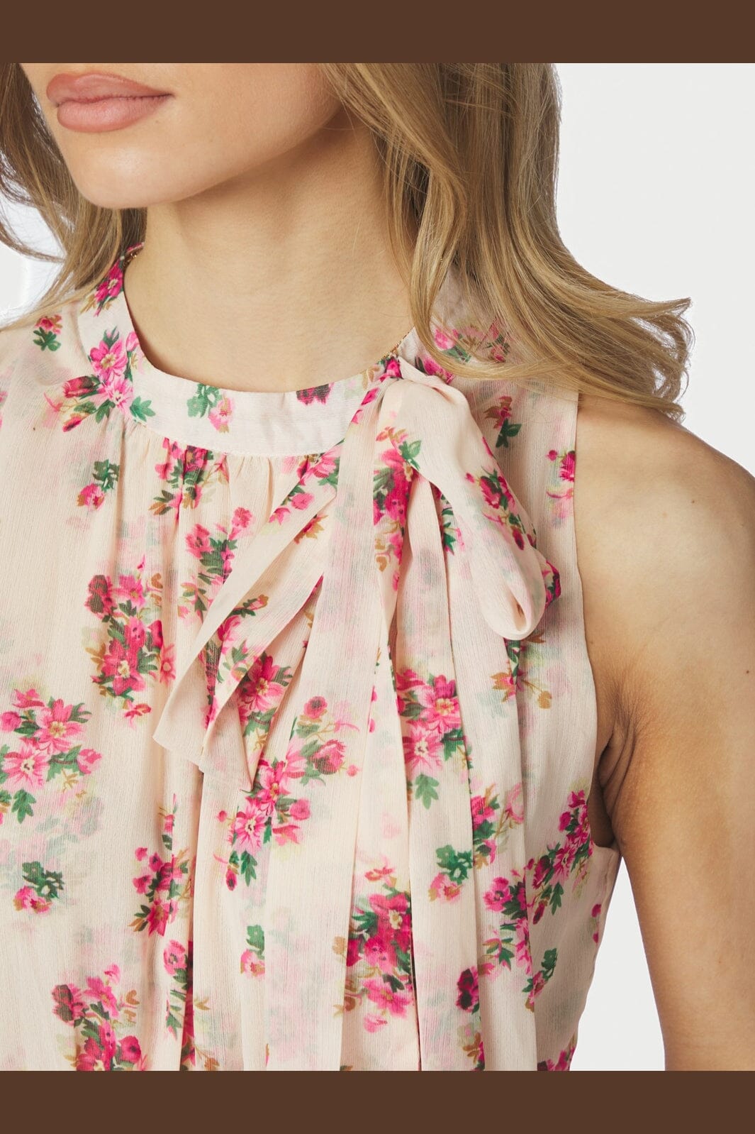 Neo Noir - Marli Amazing Chiffon Dress 167706 - 165 - Rose