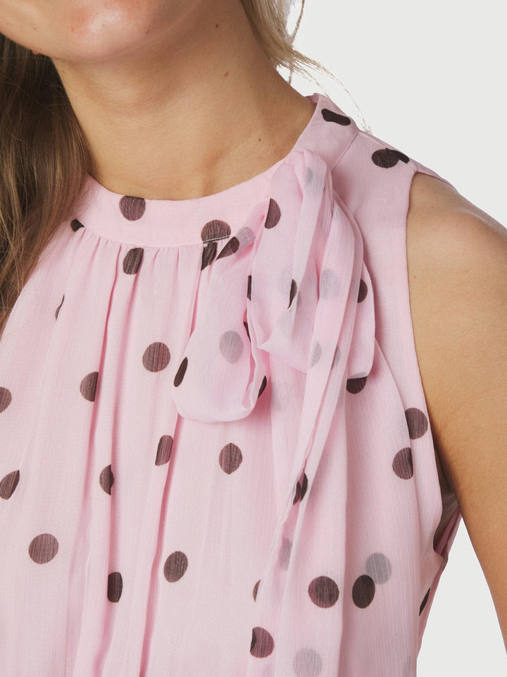 Neo Noir - Marli Big Dot Dress 167758 - 754 - Light Pink Kjoler 