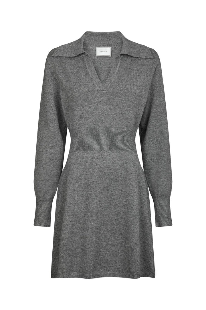 Neo Noir - Melia Knit Dress 164954 - 107 - Dark Grey Melange