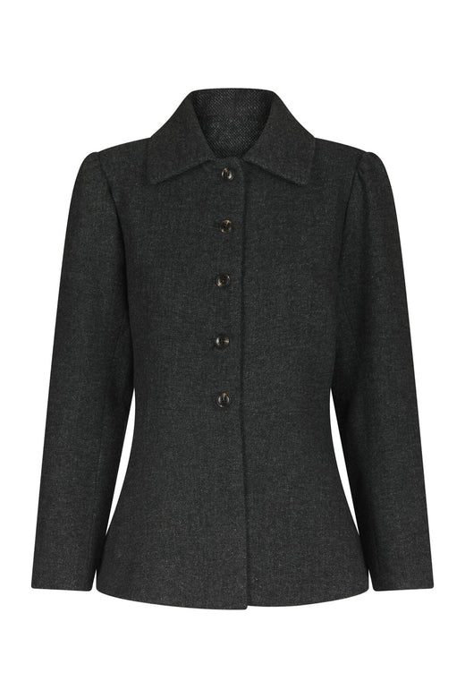 Neo Noir - Melisa Tweed Jacket 170001 - 104 - Dark Grey