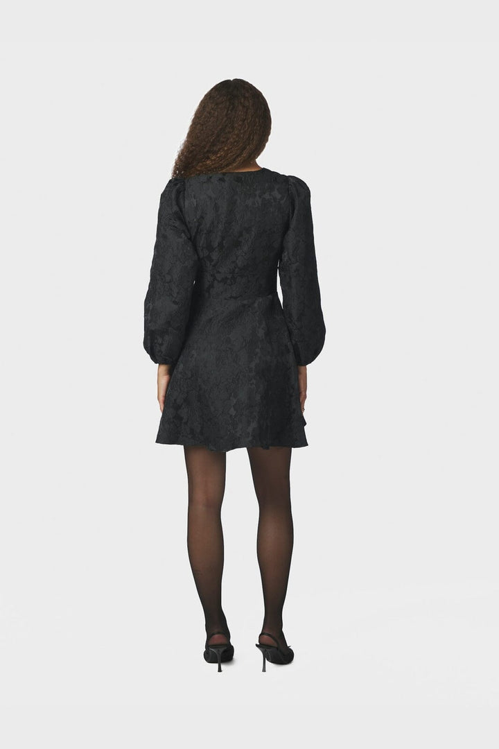 Neo Noir - Milly Flower Brocade Dress 171050 - 100 - Black