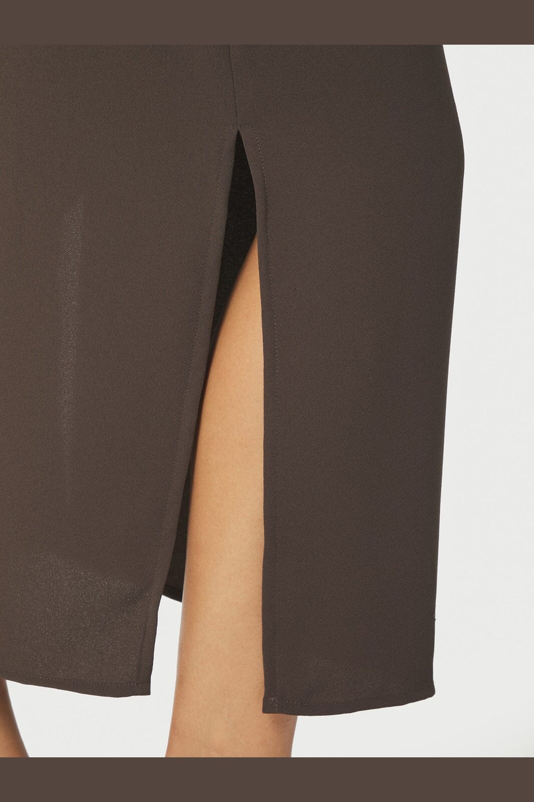 Neo Noir - Miloine Drape Dress 166132 - 676 - Dark Brown