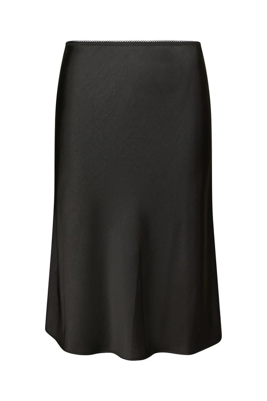 Neo Noir - Mindie Heavy Sateen Skirt 170112 - 100 - Black