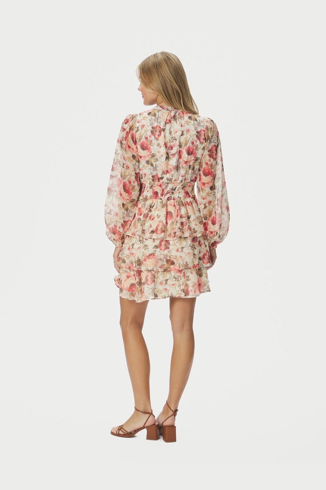 Neo Noir - Mio Vintage Flower Dress 168488 - 122 - Creme