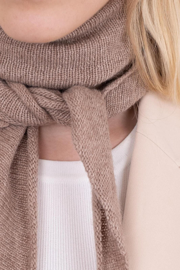 Neo Noir - Misty Knit Scarf - Beige Melange
