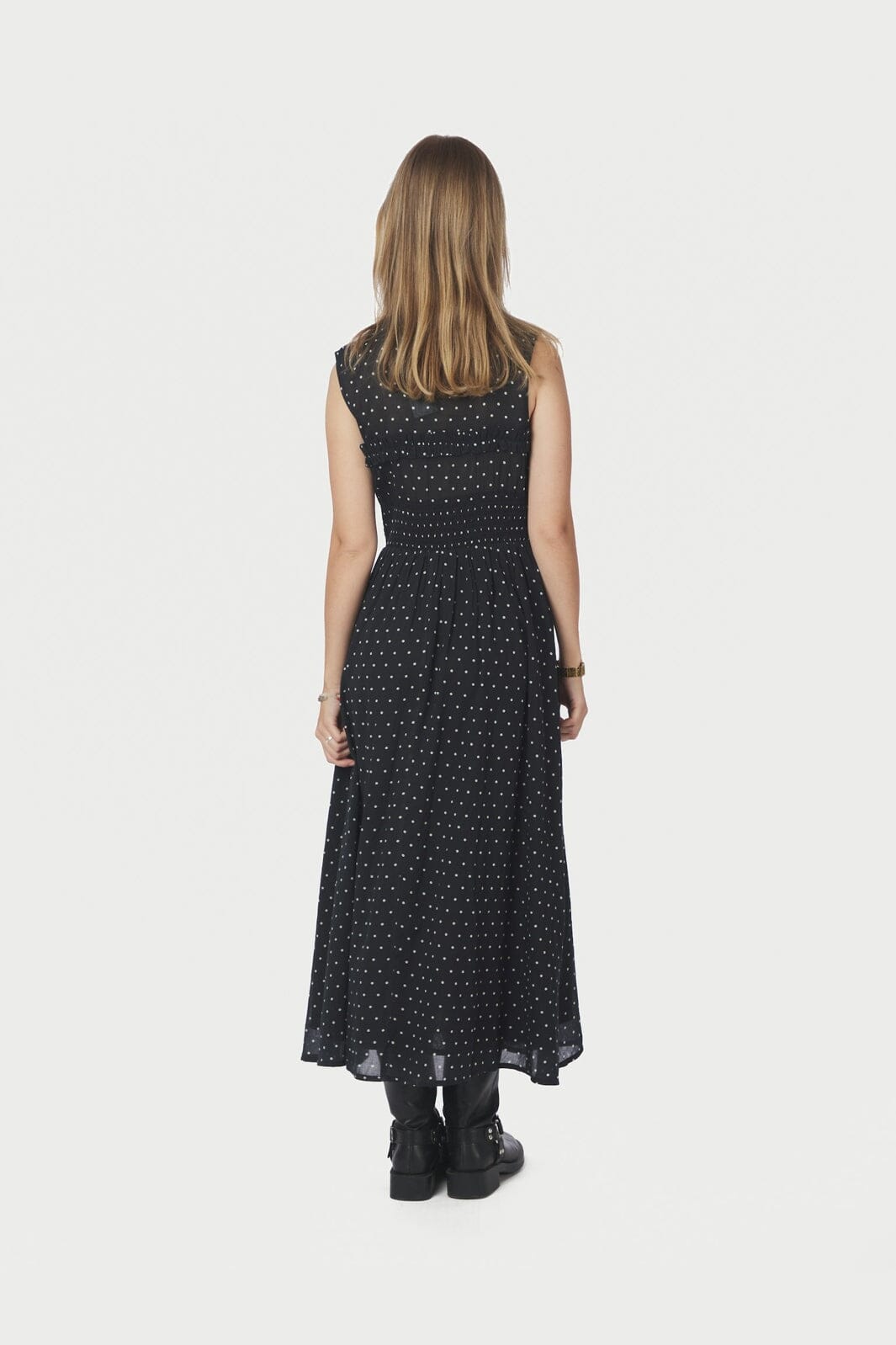 Neo Noir - Myrna Dot Dress 166384 - 100 - Black