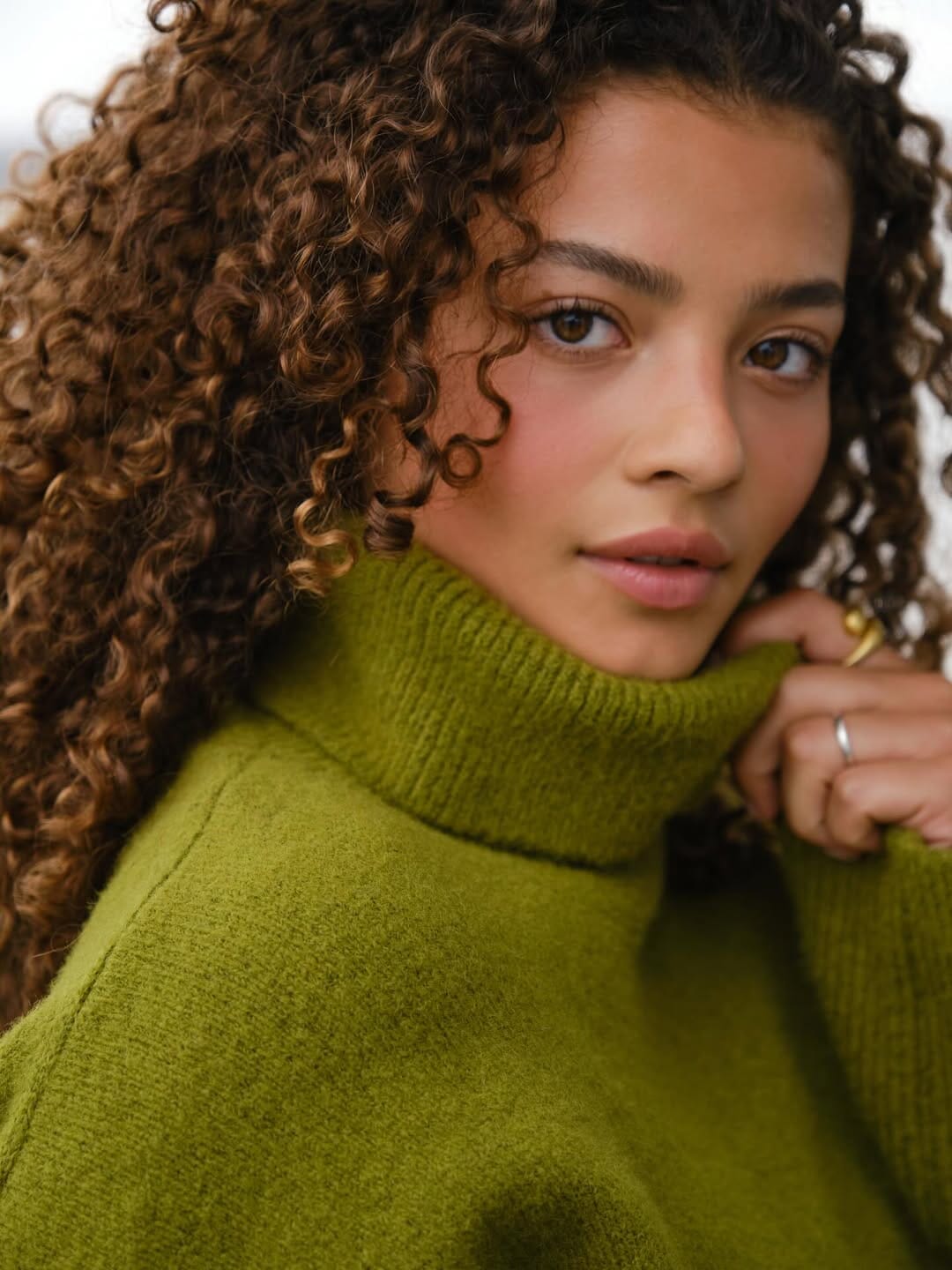 Neo Noir - Naline Knit Blouse 165512 - 340 - Sage Green Strikbluser 