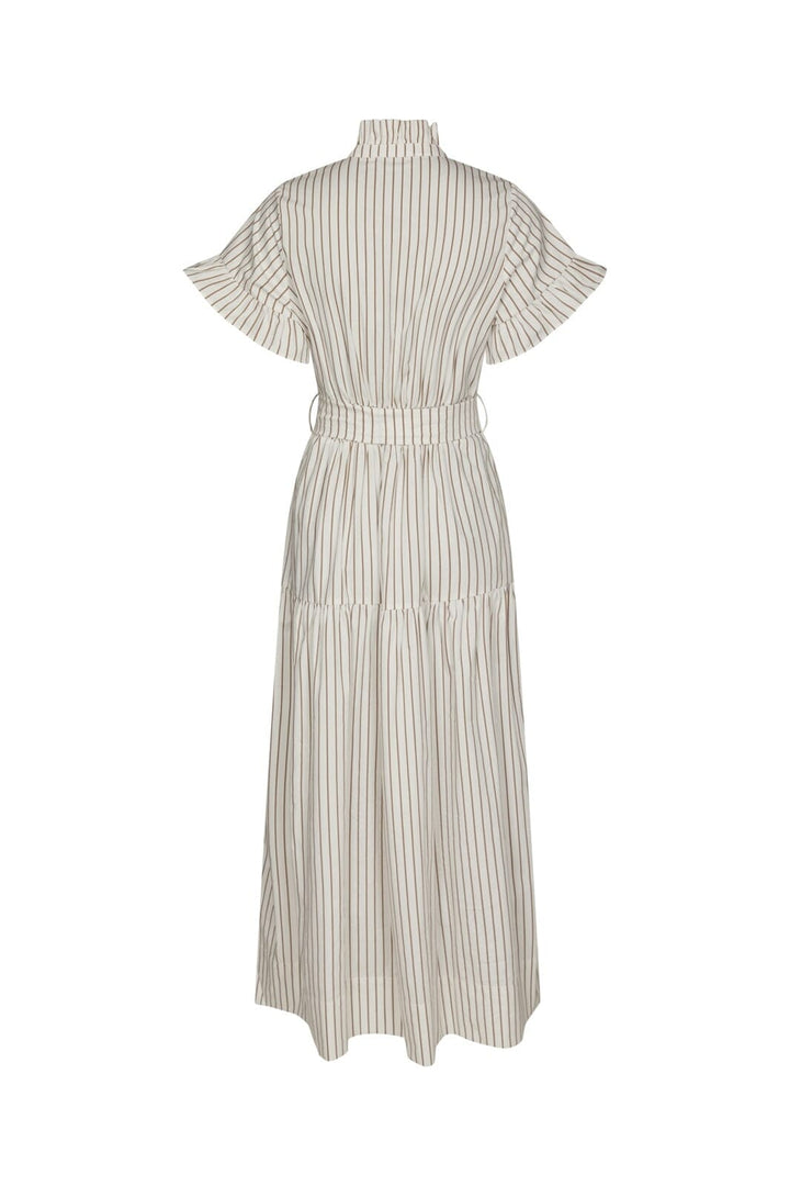 Neo Noir - Nellie Wide Stripe Dress 168228 - 124 - Ivory