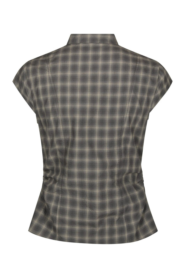 Neo Noir - Pascale Checked Blouse 169633 - 157 - Dusty Army