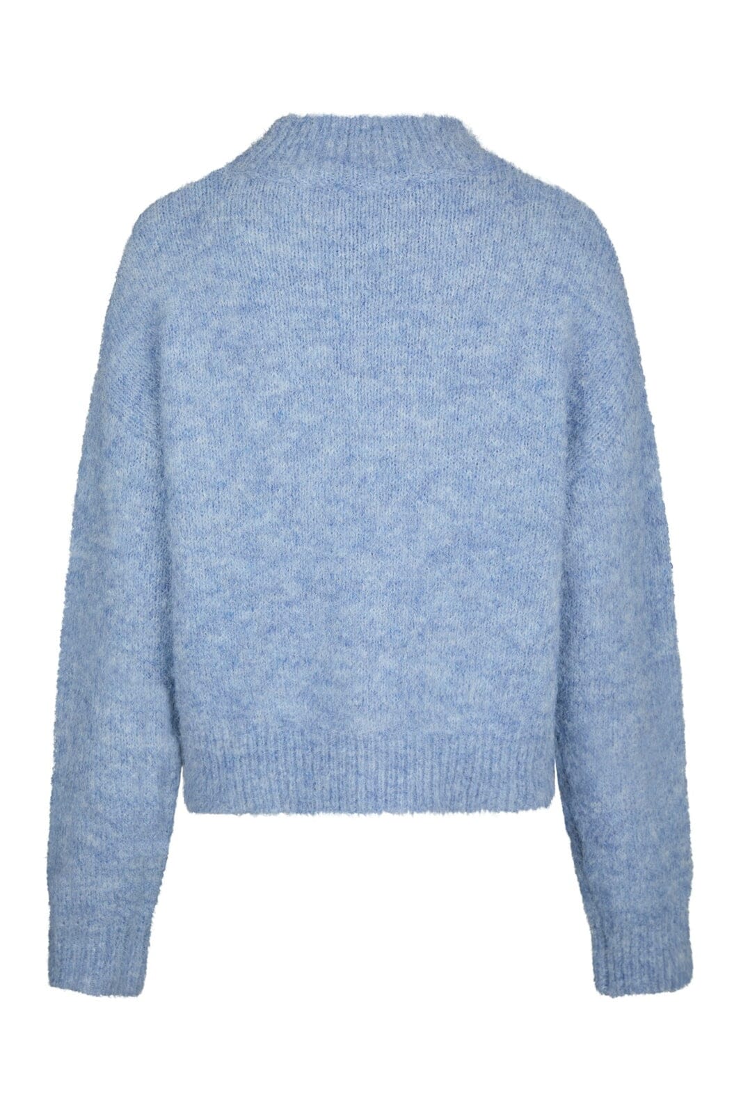 Neo Noir - Paulina Fluffy Knit Blouse 164729 - 142 - Dusty Blue