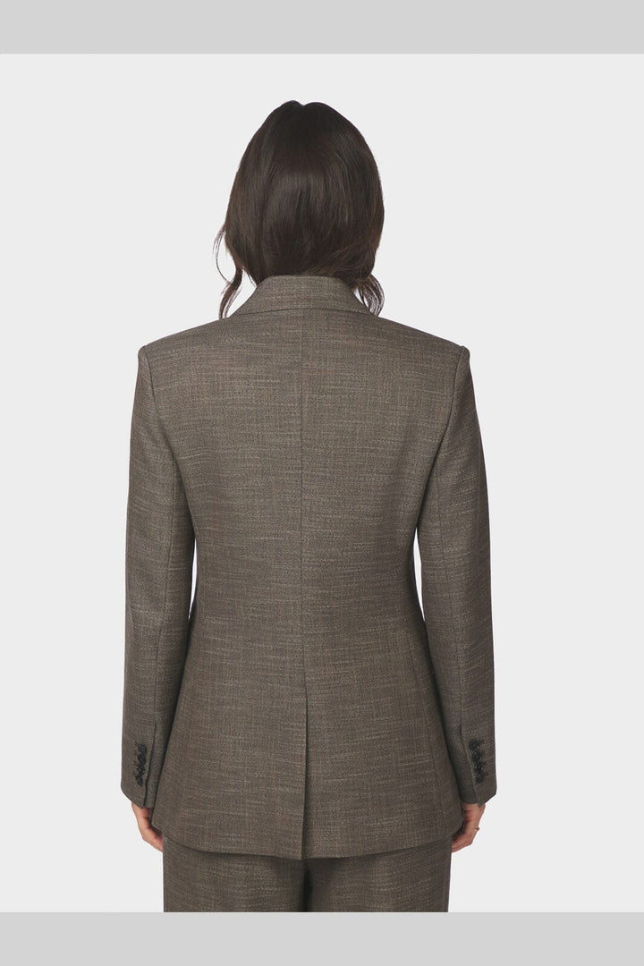 Neo Noir - Perine Structure Twill Blazer 169714 - 811 - Dark Taupe