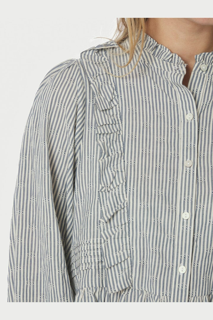 Neo Noir - Petrine Stripe Blouse 167993 - 140 - Blue