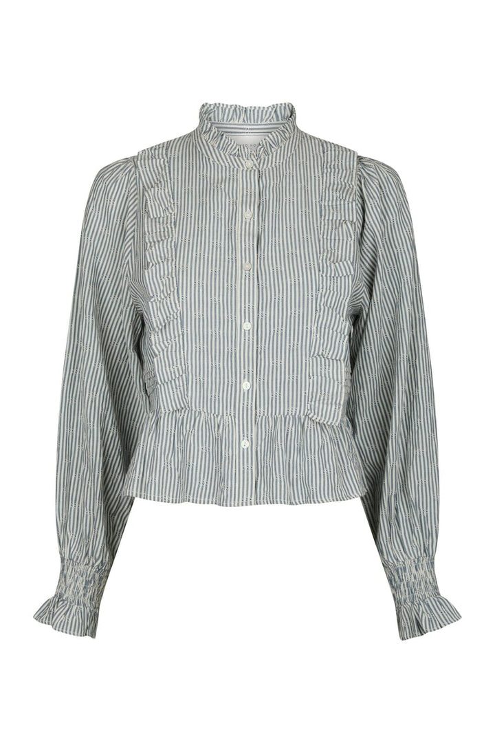 Neo Noir - Petrine Stripe Blouse 167993 - 140 - Blue