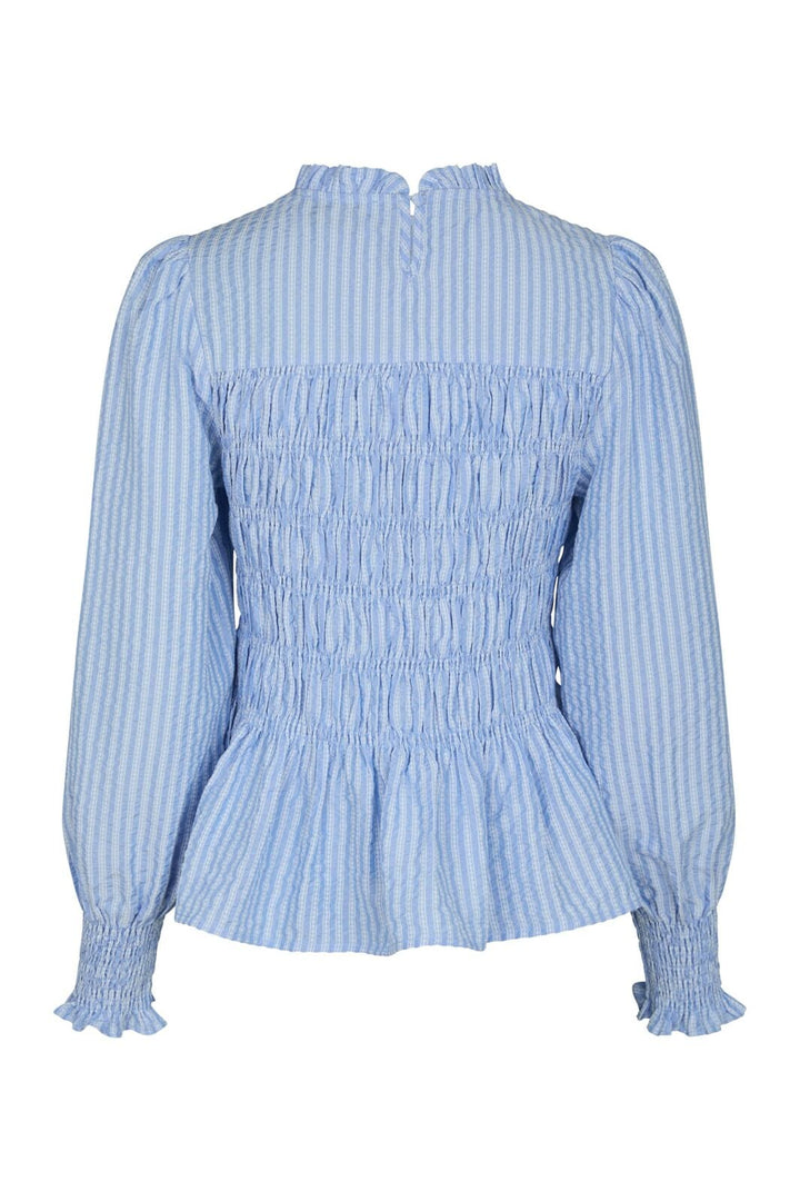 Neo Noir - Possa Twist Stripe Blouse 166412 - 145 - Light Blue