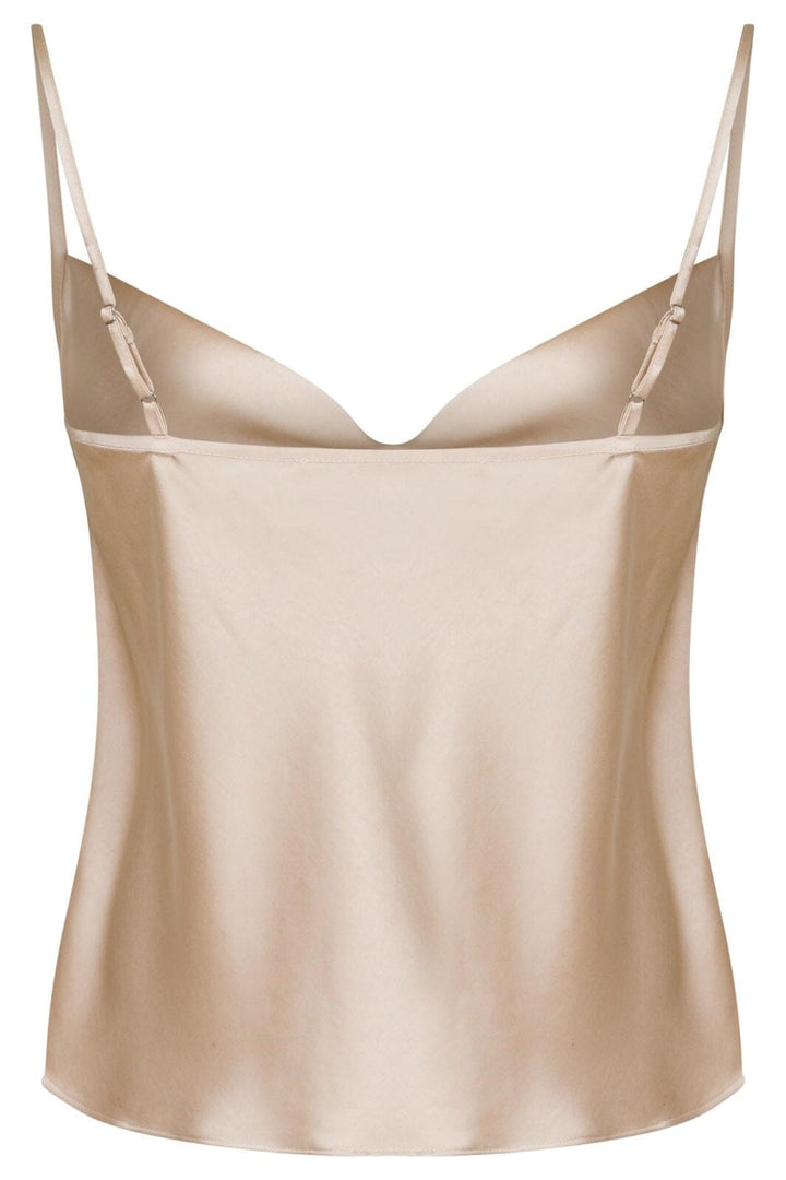 Neo Noir - Ratna Heavy Sateen Top - Champagne Toppe 