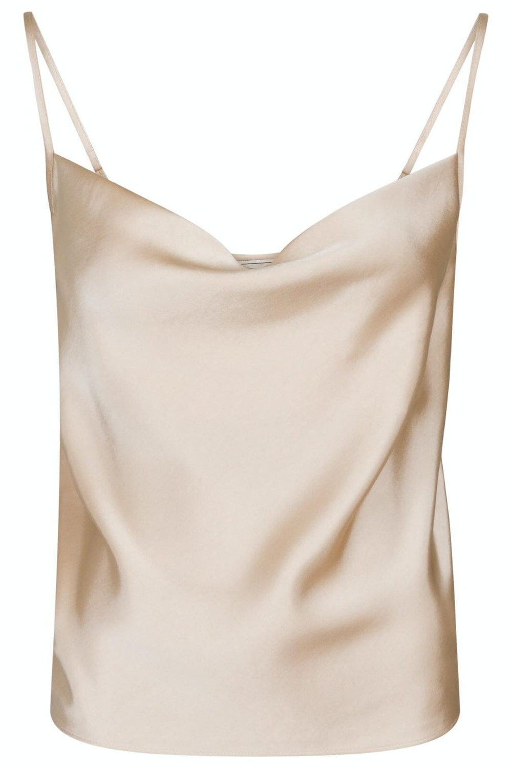 Neo Noir - Ratna Heavy Sateen Top - Champagne Toppe 