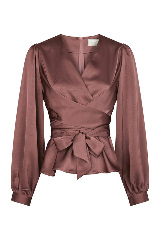 Neo Noir - Rista Heavy Sateen Blouse 164803 - 393 - Dark Rose