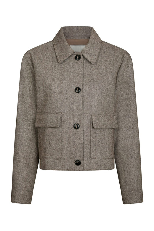 Neo Noir - Romana Herringbone Jacket 164892 - 306 - Dusty Brown