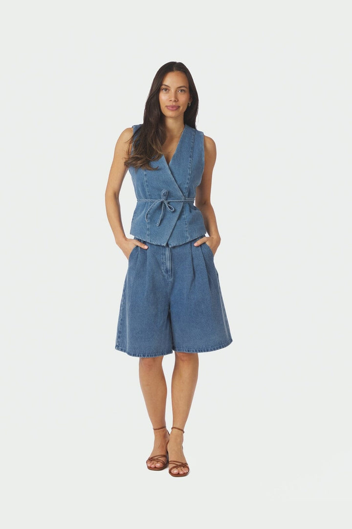 Neo Noir - Rosel Denim Shorts 168984 - 140 - Blue