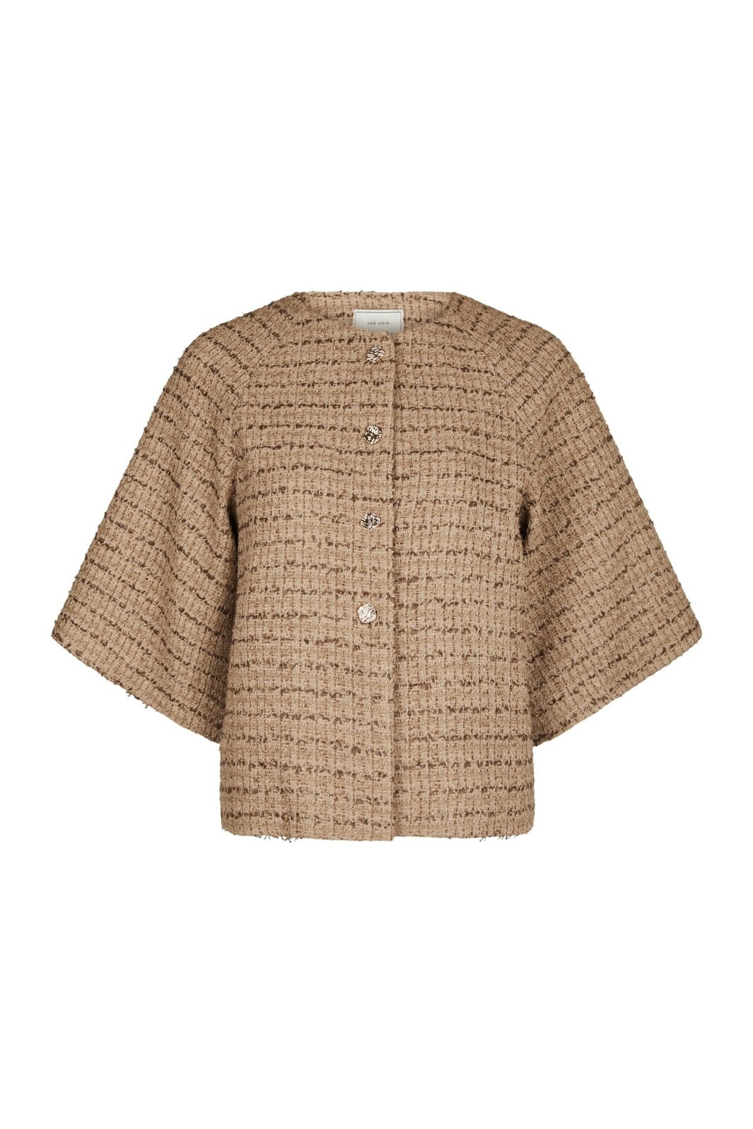 Neo Noir - Rosella Boucle Mini Jacket 166488 - 214 - Taupe