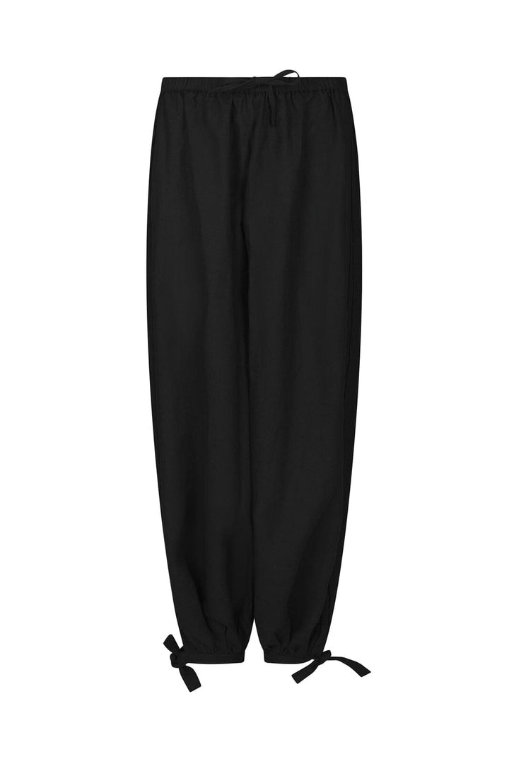 Neo Noir - Roxane Balloon Linen Pants 169313 - 100 - Black