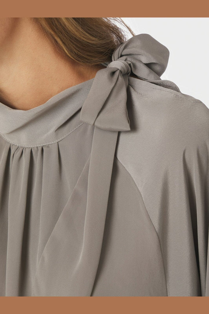 Neo Noir - Saline Blouse 170979 - 189 - Warm Grey