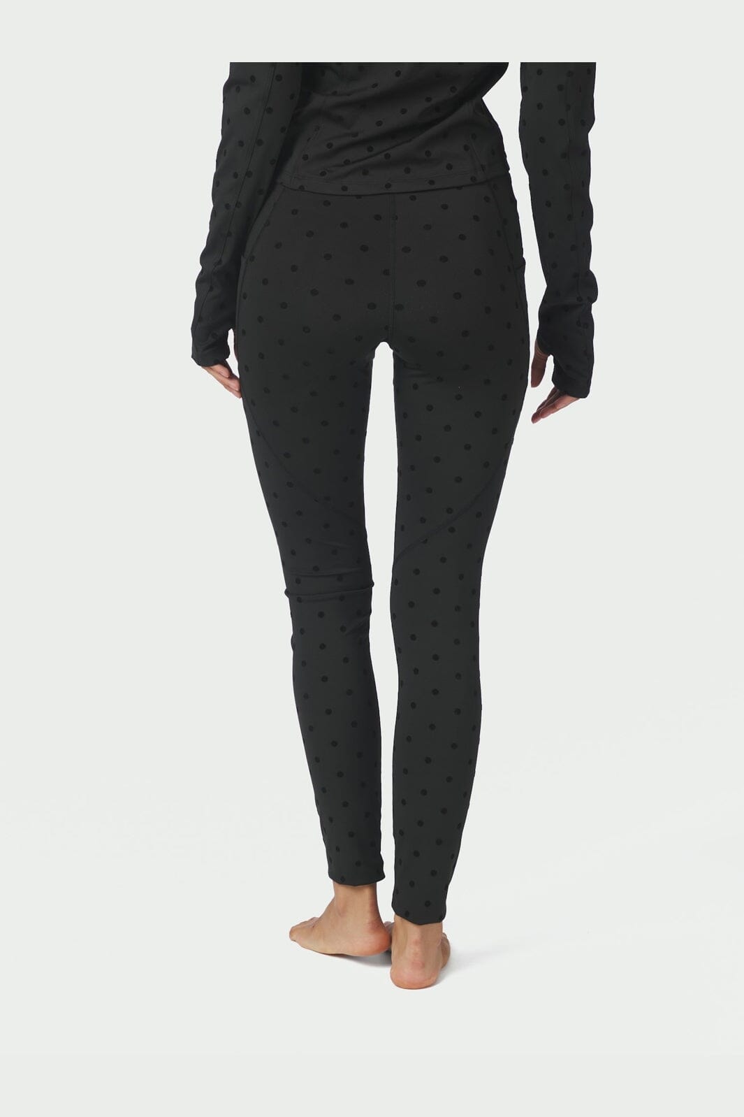 Neo Noir - Samie Pocket Dot Leggings 170723 - 100 - Black