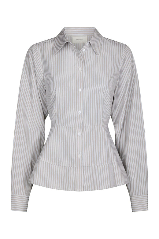 Neo Noir - Samira Stripe Shirt 169891 - 979 - Taupe Stripe