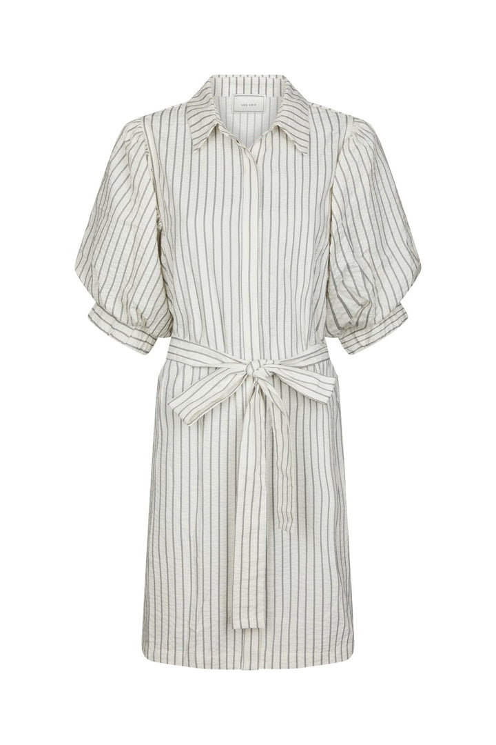 Neo Noir - Serene Slim Stripe Dress 168963 - 121 - Off White