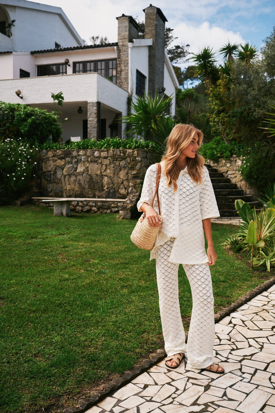 Neo Noir - Sette Crochet Blouse 165216 - 121 - Off White Bluser 