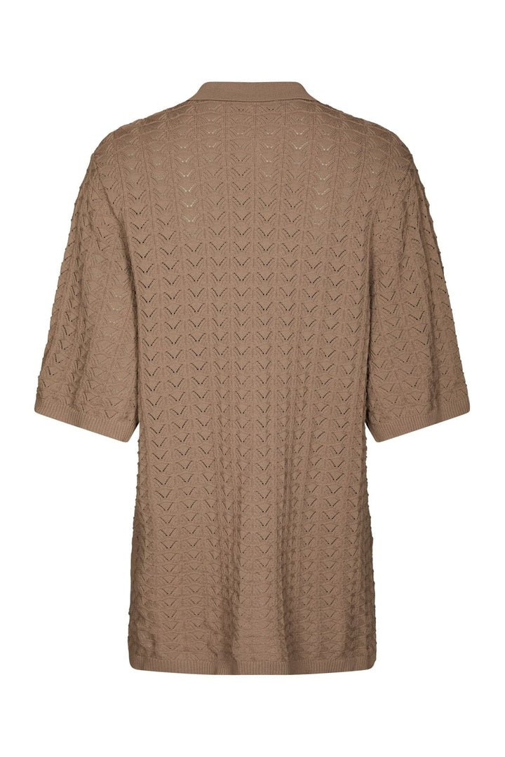 Neo Noir - Sette Fine Crochet Blouse 168327 - 214 - Taupe