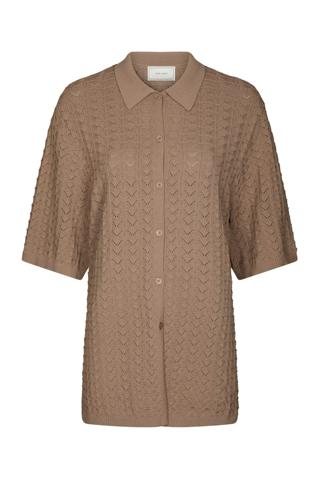 Neo Noir - Sette Fine Crochet Blouse 168327 - 214 - Taupe