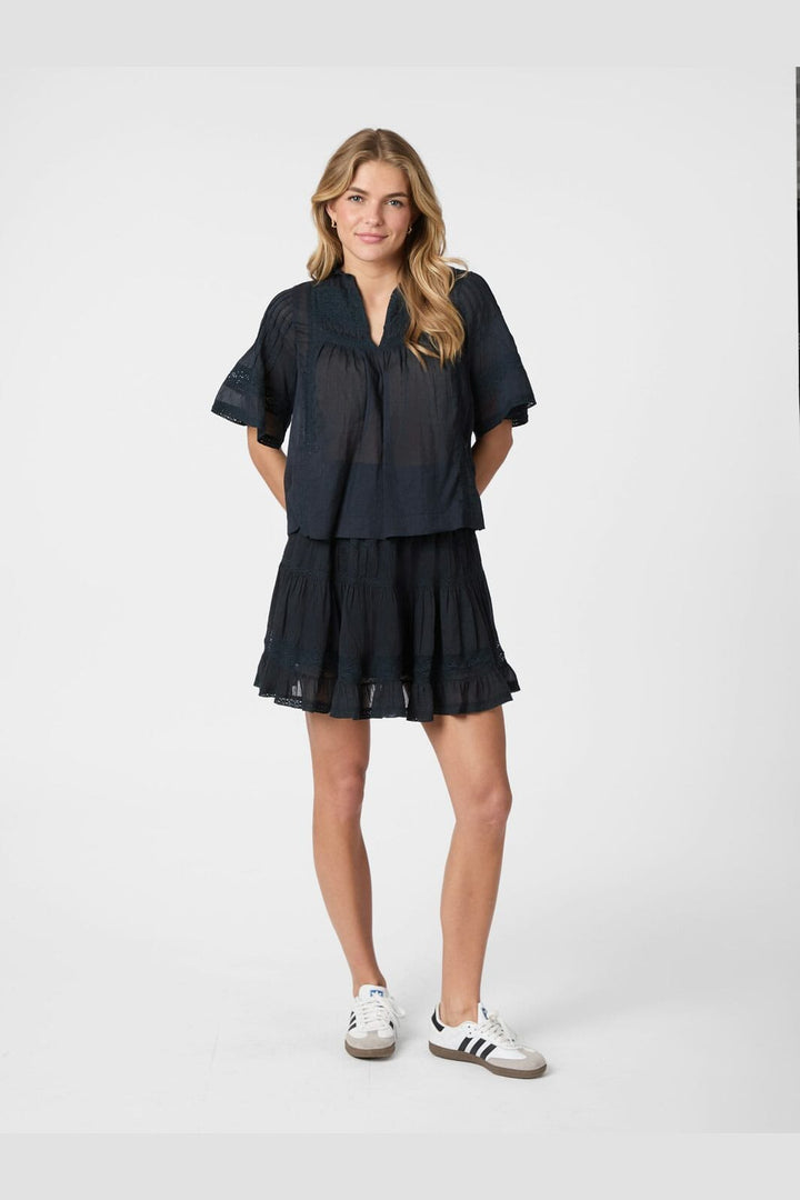 Neo Noir - Siama S Voile Blouse 164703 - 141 - Navy