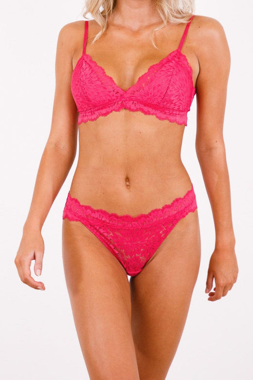 Neo Noir - Skin Lime String - Fuchsia Trusser 