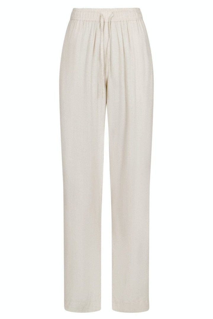 Neo Noir - Sonar Drapy Linen Pants - Natural Bukser 