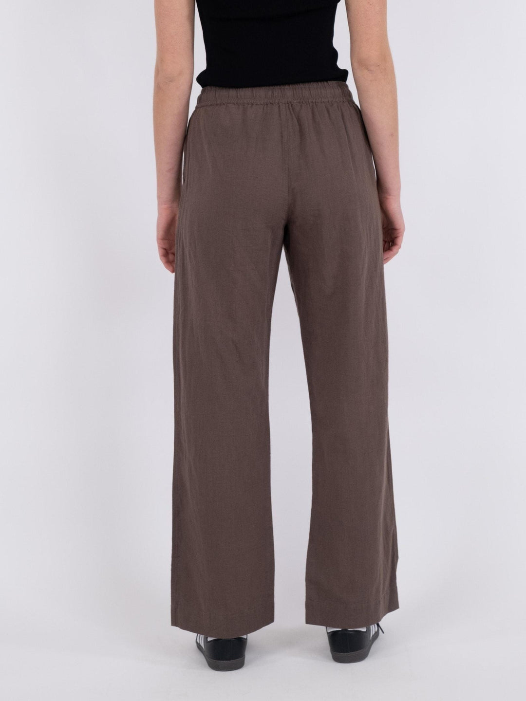 Neo Noir - Sonar Linen Pants - Brown Bukser 