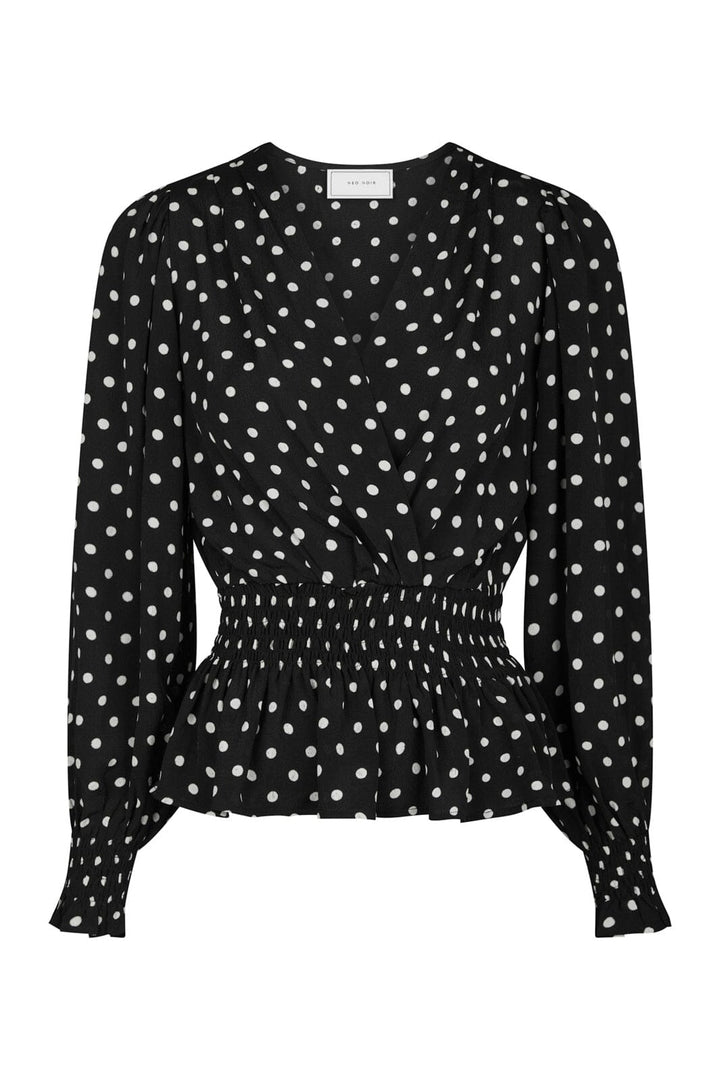 Neo Noir - Tamona Crepe Dot Blouse 167939 - 100 - Black