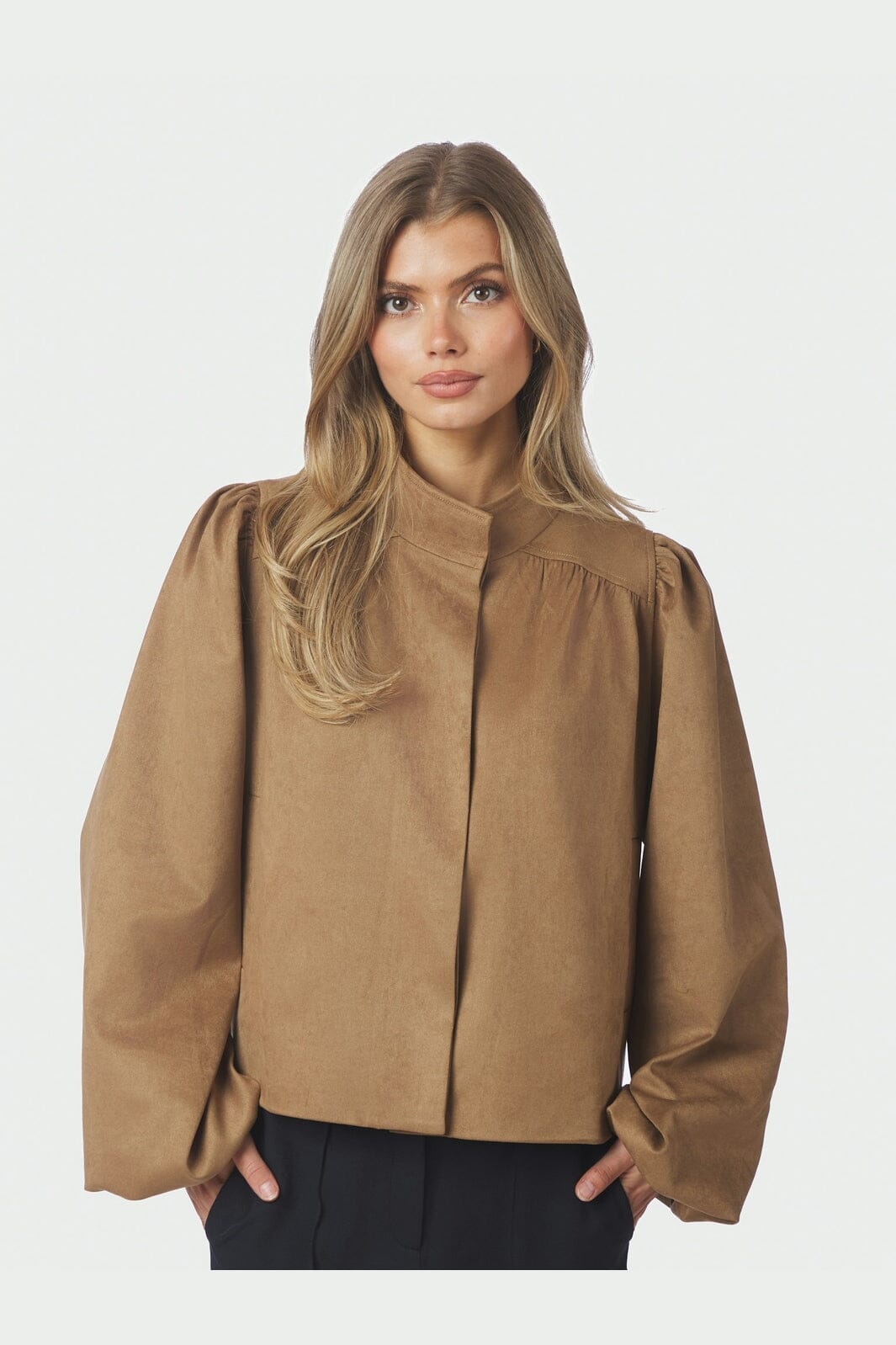 Neo Noir - Tirsa Faux Suede Jacket 168389 - 604 - Cognac