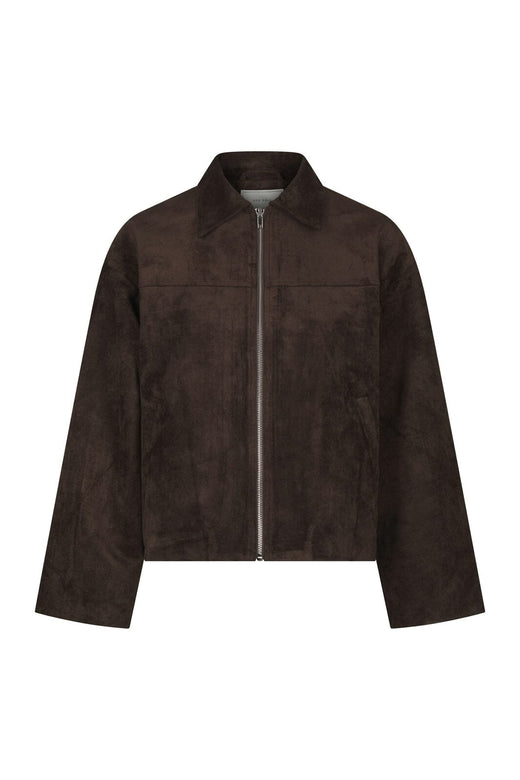 Neo Noir - Titan Faux Suede Leather Jacket 170718 - 676 - Dark Brown