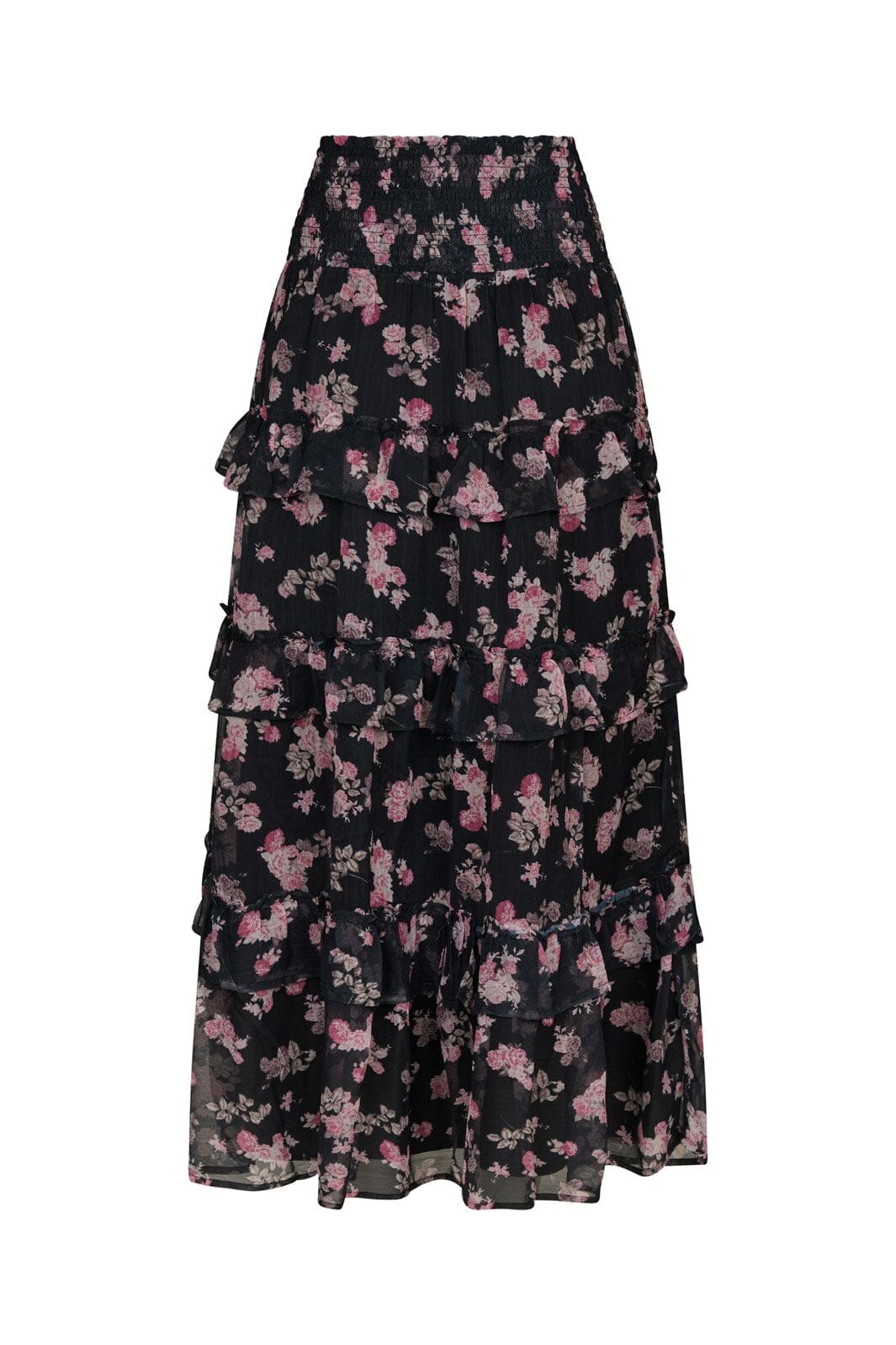 Neo Noir - Toddy Marigold Print Skirt 165526 - 702 - Dark Navy