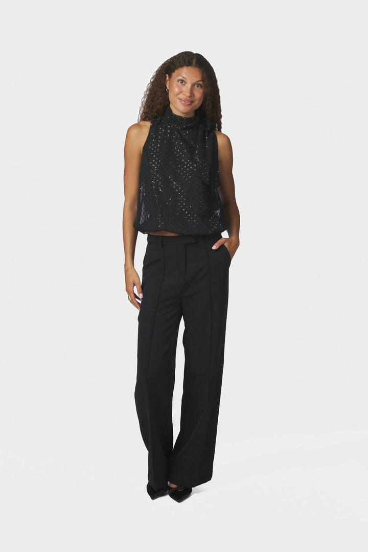 Neo Noir - Veda Glitz Dot Top 171181 - 100 - Black
