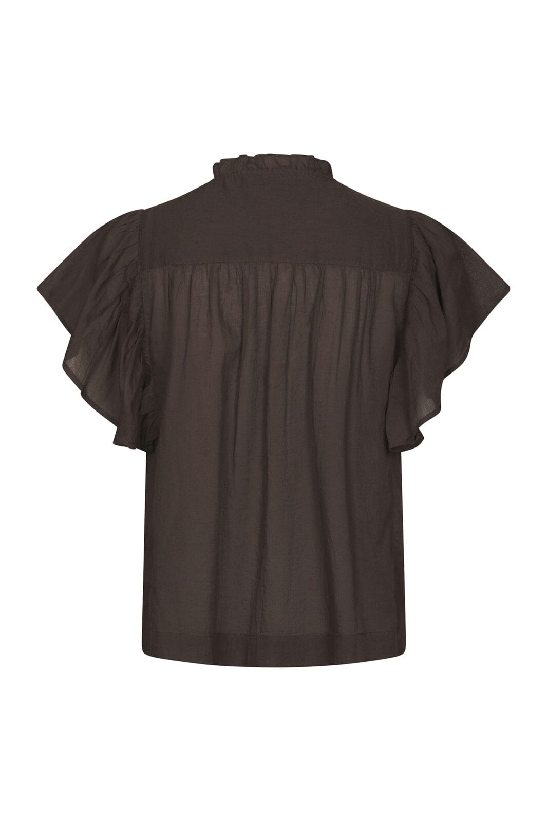 Neo Noir - Vinsa S Voile Top 169039 - 676 - Dark Brown